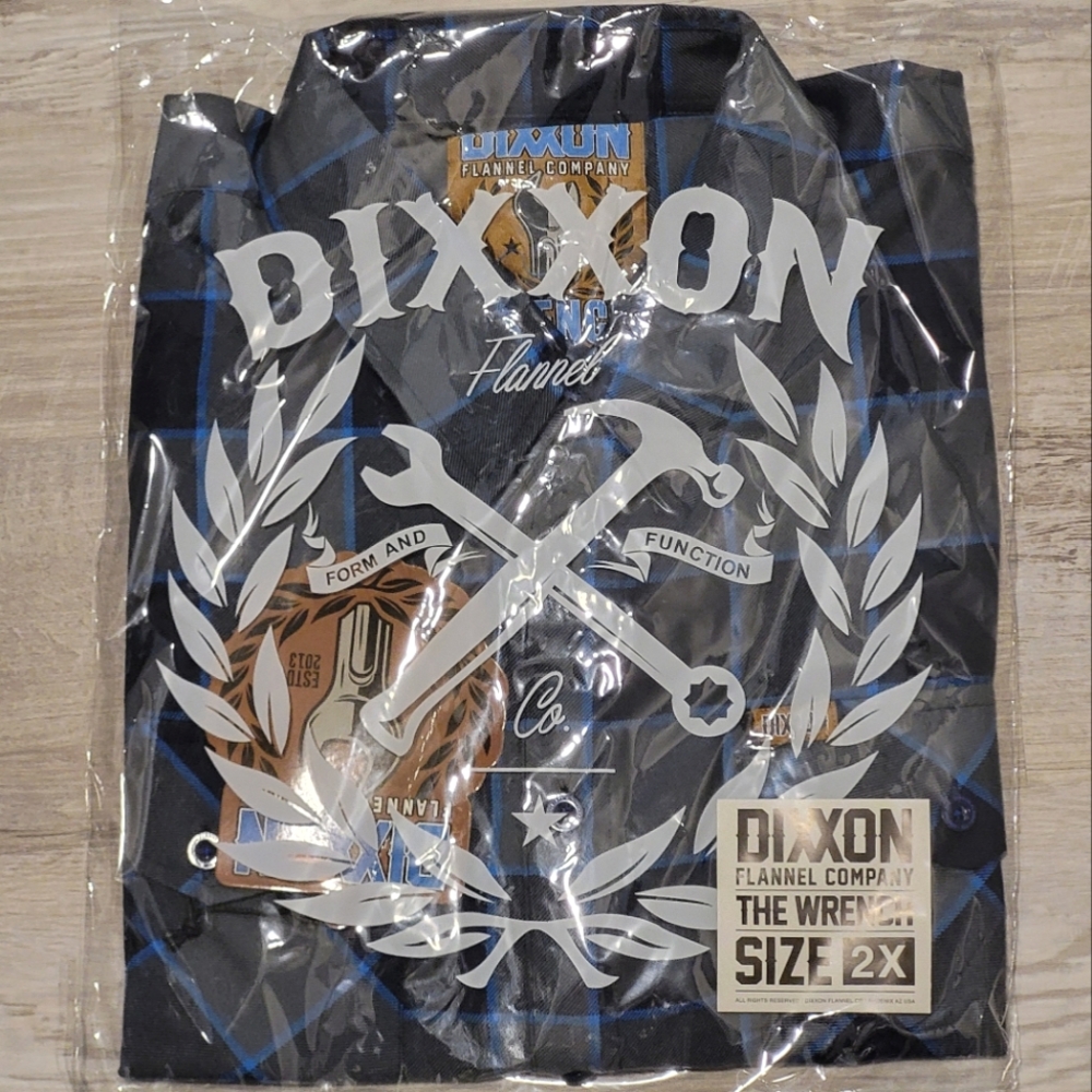 NIB DIXXON FLANNEL "WRENCH" Men's Flannel Shirt Size 2X